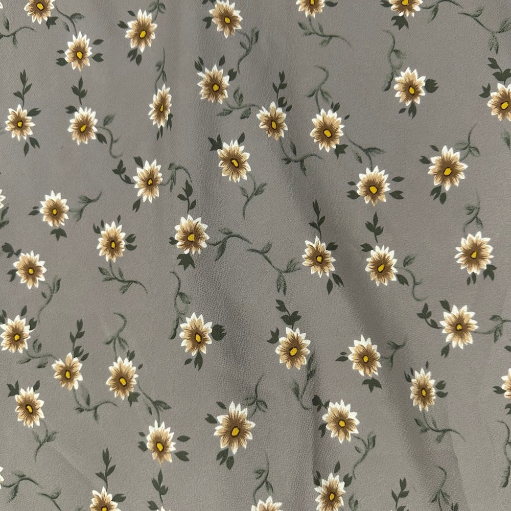 Rampage Vintage 90s Daisy Floral Halter Maxi Dress Grey Made in USA Small - Picture 4 of 13